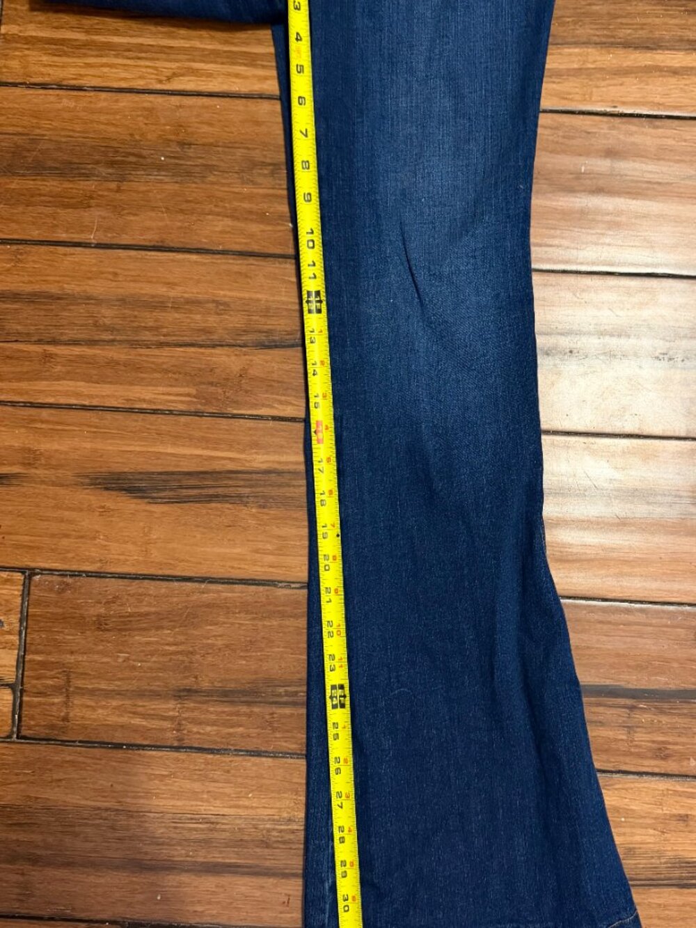 SPANX Women's Dark Blue Boot Cut Jeans - Picture 9 of 10